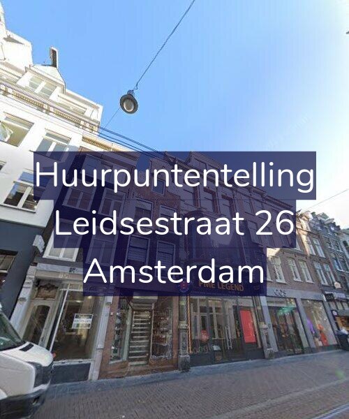 Foto gevel Huurpuntentelling voor Leidsestraat 26, Amsterdam