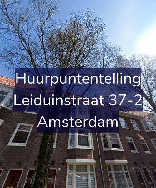 Foto gevel Huurpuntentelling voor Leiduinstraat 37-2, Amsterdam