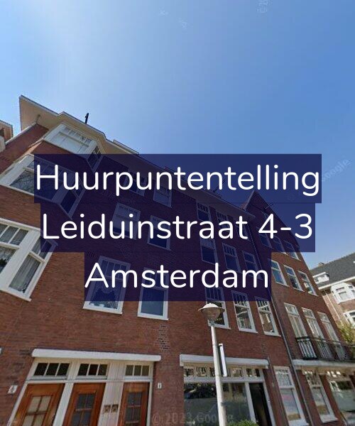 Foto gevel Huurpuntentelling voor Leiduinstraat 4-3, Amsterdam