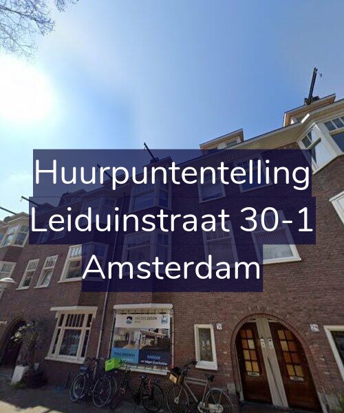 Foto gevel Huurpuntentelling voor Leiduinstraat 30-1, Amsterdam