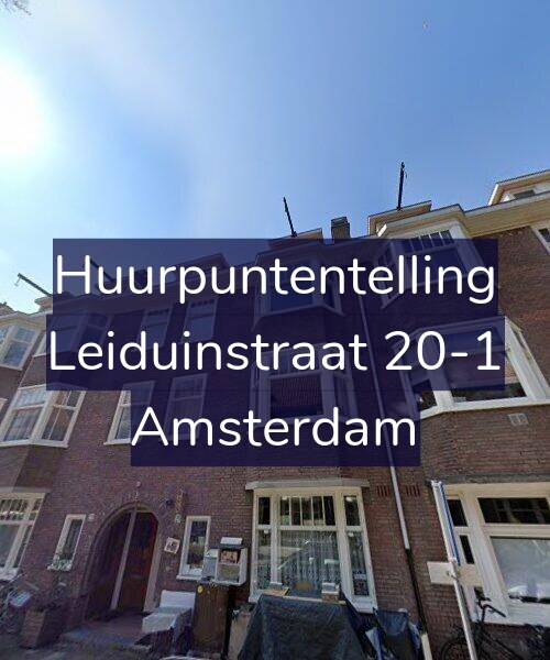 Foto gevel Huurpuntentelling voor Leiduinstraat 20-1, Amsterdam