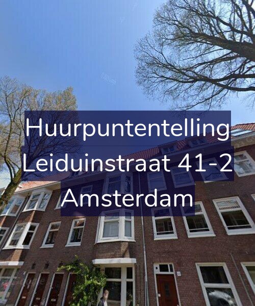 Foto gevel Huurpuntentelling voor Leiduinstraat 41-2, Amsterdam