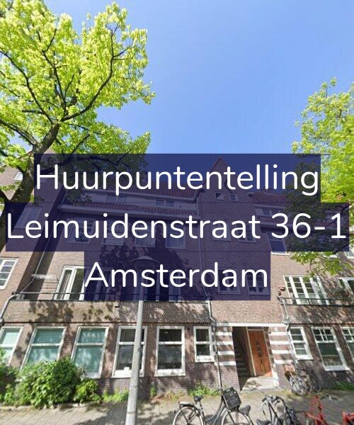 Foto gevel Huurpuntentelling voor Leimuidenstraat 36-1, Amsterdam
