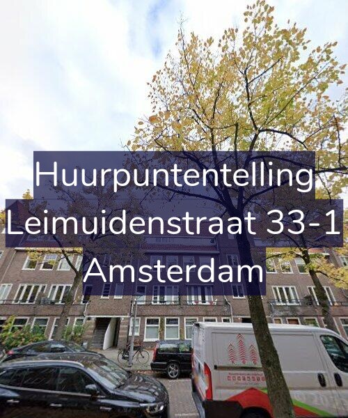 Foto gevel Huurpuntentelling voor Leimuidenstraat 33-1, Amsterdam