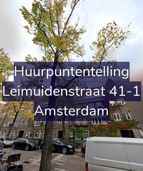 Foto gevel Huurpuntentelling voor Leimuidenstraat 41-1, Amsterdam