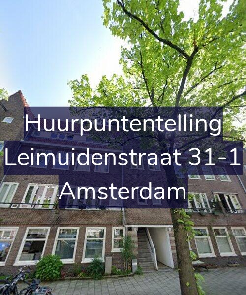 Foto gevel Huurpuntentelling voor Leimuidenstraat 31-1, Amsterdam