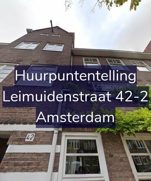 Foto gevel Huurpuntentelling voor Leimuidenstraat 42-2, Amsterdam
