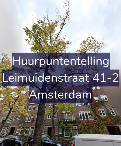 Foto gevel Huurpuntentelling voor Leimuidenstraat 41-2, Amsterdam