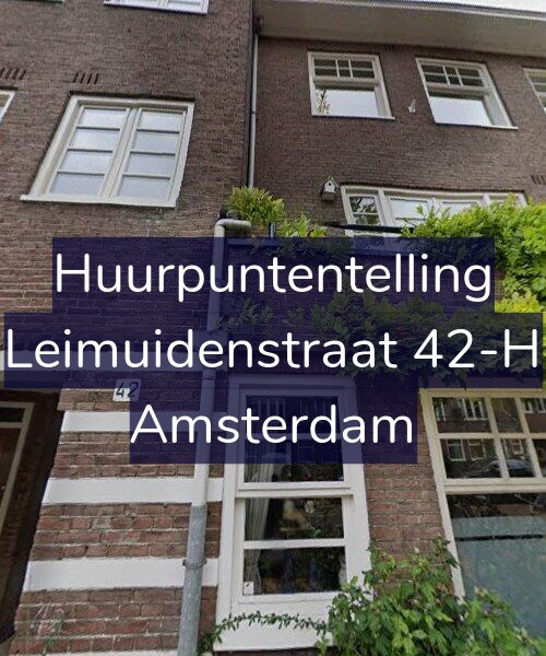 Foto gevel Huurpuntentelling voor Leimuidenstraat 42-H, Amsterdam