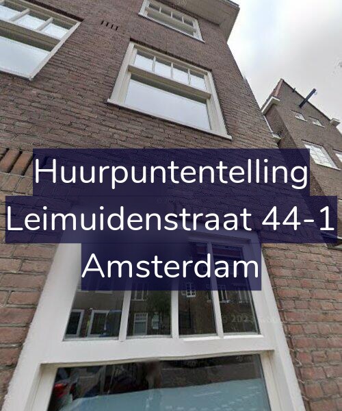 Foto gevel Huurpuntentelling voor Leimuidenstraat 44-1, Amsterdam