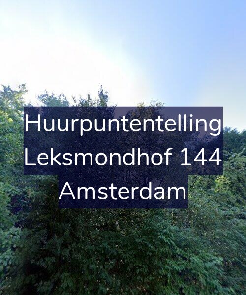 Foto gevel Huurpuntentelling voor Leksmondhof 144, Amsterdam