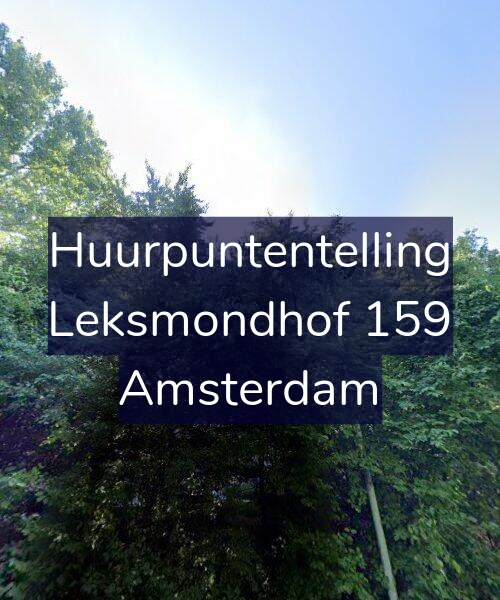 Foto gevel Huurpuntentelling voor Leksmondhof 159, Amsterdam