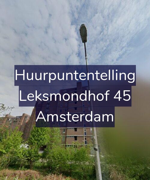 Foto gevel Huurpuntentelling voor Leksmondhof 45, Amsterdam