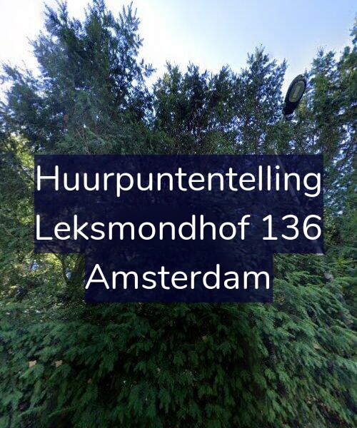 Foto gevel Huurpuntentelling voor Leksmondhof 136, Amsterdam