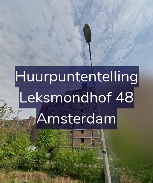 Foto gevel Huurpuntentelling voor Leksmondhof 48, Amsterdam