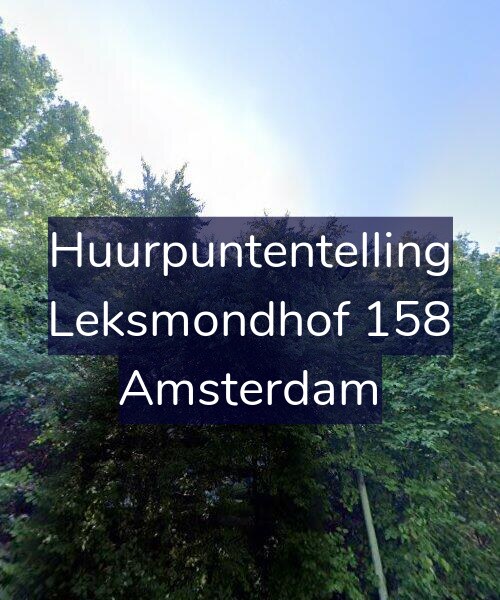 Foto gevel Huurpuntentelling voor Leksmondhof 158, Amsterdam