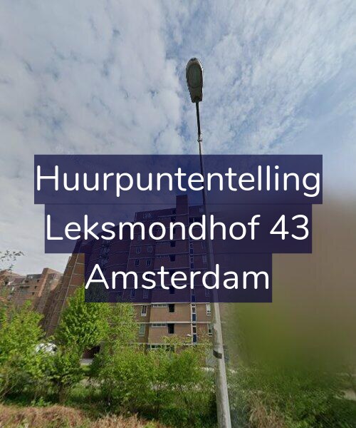 Foto gevel Huurpuntentelling voor Leksmondhof 43, Amsterdam