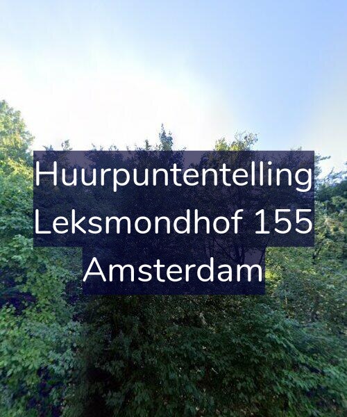 Foto gevel Huurpuntentelling voor Leksmondhof 155, Amsterdam