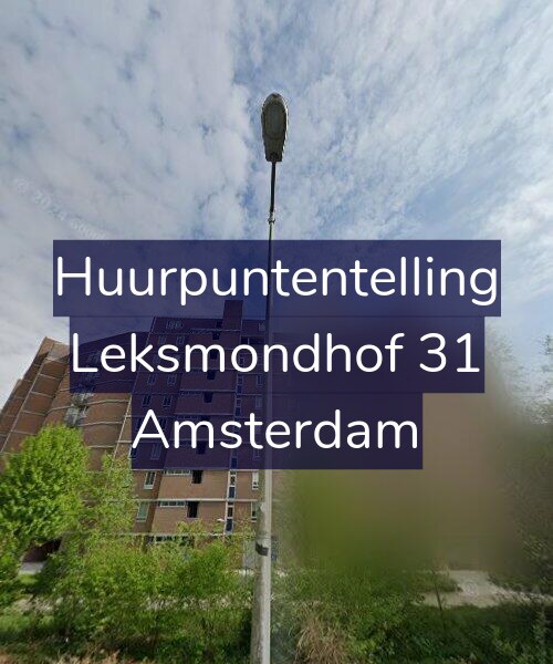 Foto gevel Huurpuntentelling voor Leksmondhof 31, Amsterdam