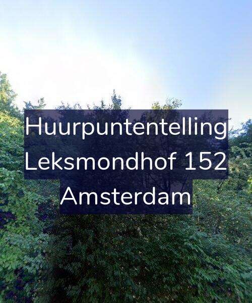 Foto gevel Huurpuntentelling voor Leksmondhof 152, Amsterdam