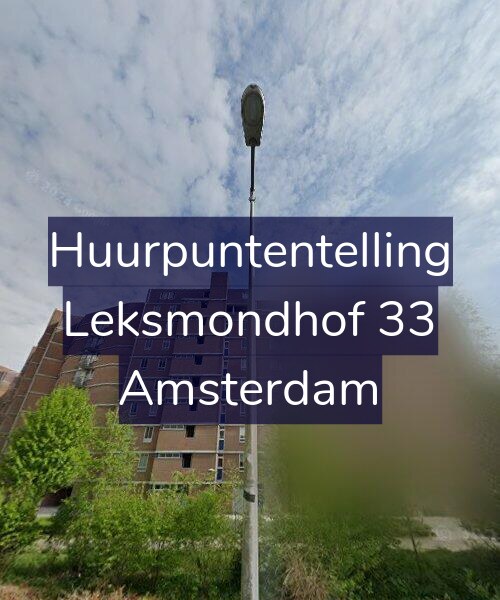 Foto gevel Huurpuntentelling voor Leksmondhof 33, Amsterdam