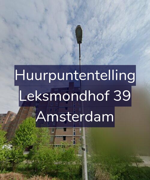 Foto gevel Huurpuntentelling voor Leksmondhof 39, Amsterdam