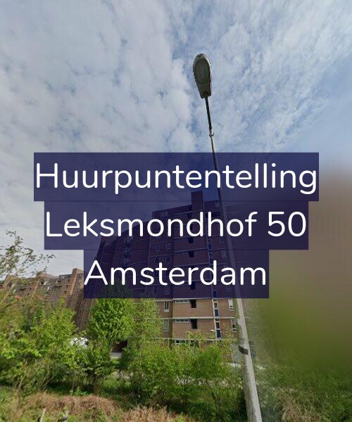 Foto gevel Huurpuntentelling voor Leksmondhof 50, Amsterdam