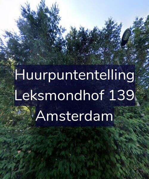 Foto gevel Huurpuntentelling voor Leksmondhof 139, Amsterdam