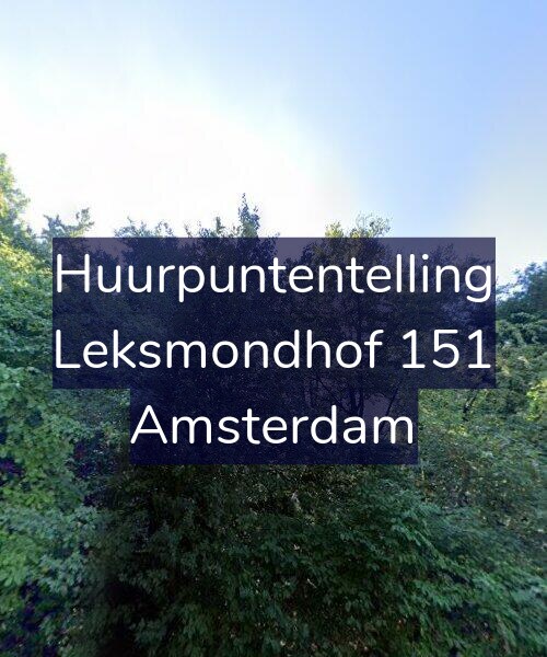 Foto gevel Huurpuntentelling voor Leksmondhof 151, Amsterdam