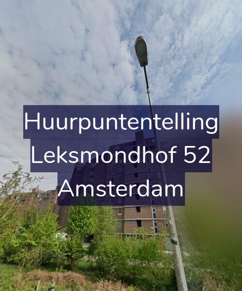 Foto gevel Huurpuntentelling voor Leksmondhof 52, Amsterdam