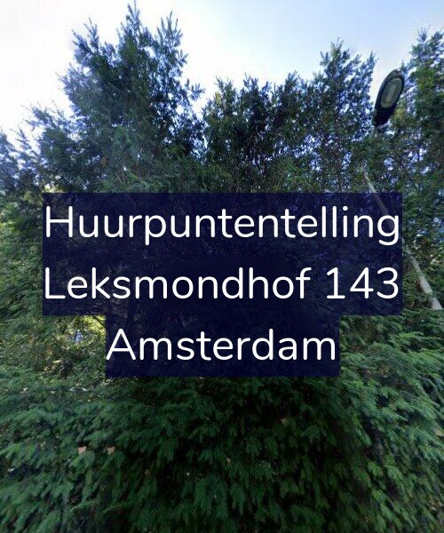 Foto gevel Huurpuntentelling voor Leksmondhof 143, Amsterdam