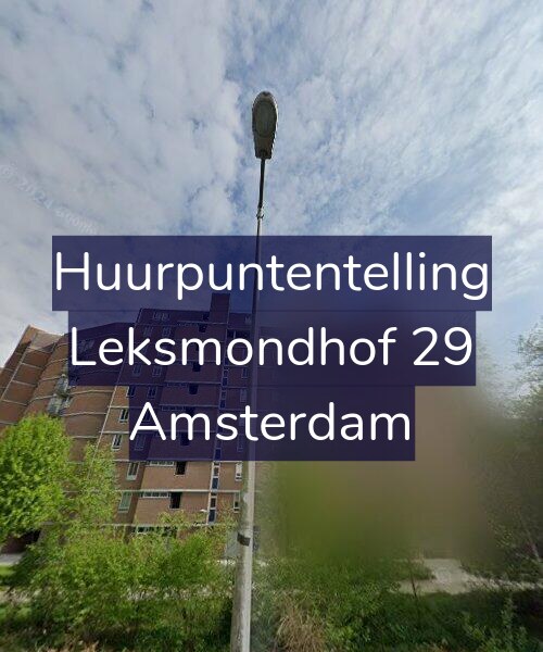 Foto gevel Huurpuntentelling voor Leksmondhof 29, Amsterdam
