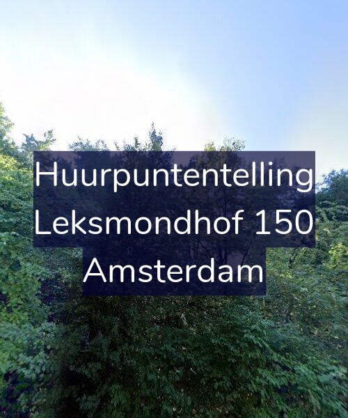 Foto gevel Huurpuntentelling voor Leksmondhof 150, Amsterdam