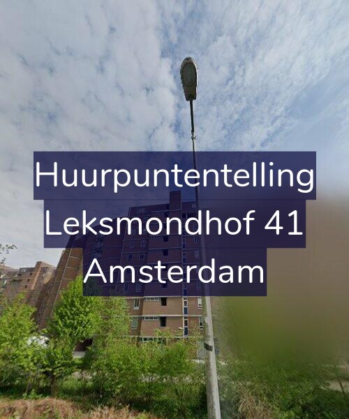 Foto gevel Huurpuntentelling voor Leksmondhof 41, Amsterdam