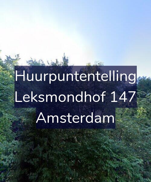 Foto gevel Huurpuntentelling voor Leksmondhof 147, Amsterdam