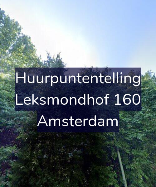 Foto gevel Huurpuntentelling voor Leksmondhof 160, Amsterdam