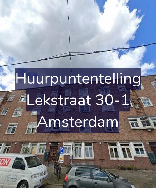 Foto gevel Huurpuntentelling voor Lekstraat 30-1, Amsterdam