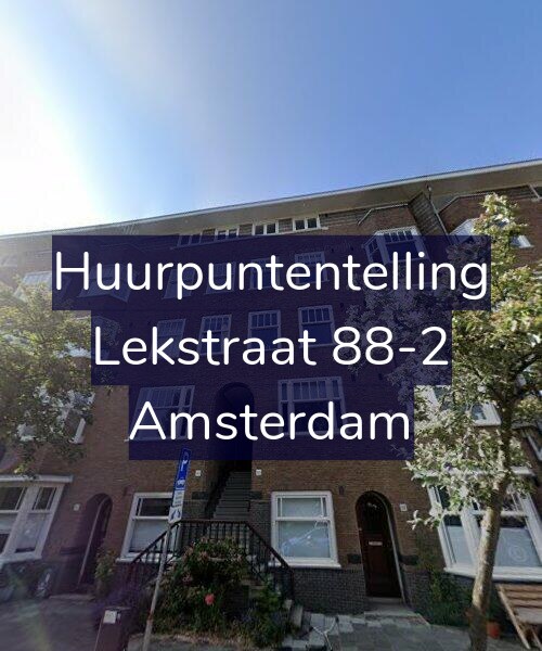 Foto gevel Huurpuntentelling voor Lekstraat 88-2, Amsterdam