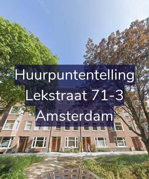 Foto gevel Huurpuntentelling voor Lekstraat 71-3, Amsterdam