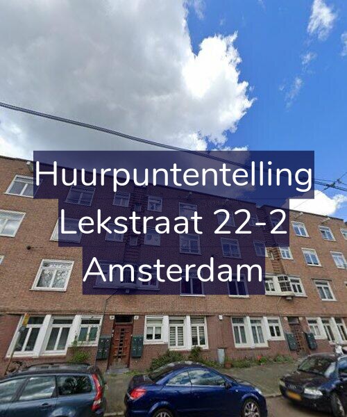 Foto gevel Huurpuntentelling voor Lekstraat 22-2, Amsterdam