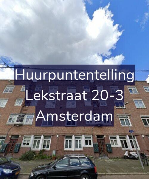 Foto gevel Huurpuntentelling voor Lekstraat 20-3, Amsterdam