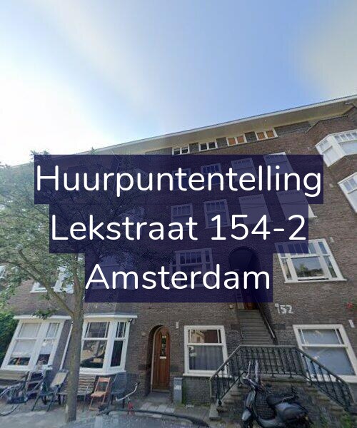 Foto gevel Huurpuntentelling voor Lekstraat 154-2, Amsterdam