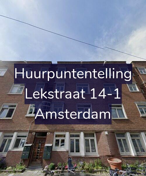 Foto gevel Huurpuntentelling voor Lekstraat 14-1, Amsterdam
