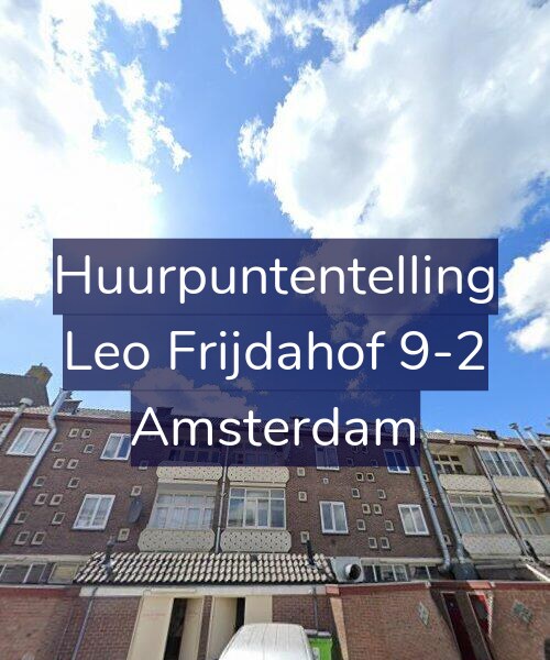 Foto gevel Huurpuntentelling voor Leo Frijdahof 9-2, Amsterdam