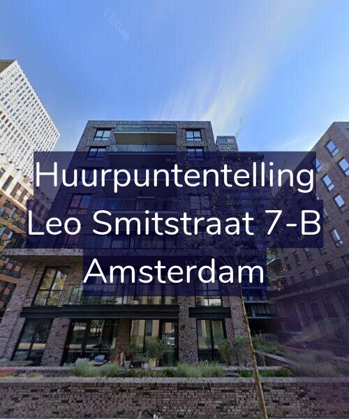 Foto gevel Huurpuntentelling voor Leo Smitstraat 7-B, Amsterdam
