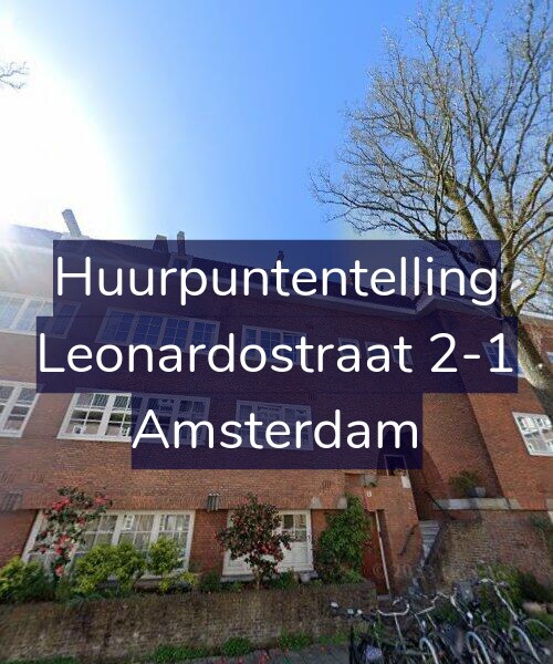 Foto gevel Huurpuntentelling voor Leonardostraat 2-1, Amsterdam