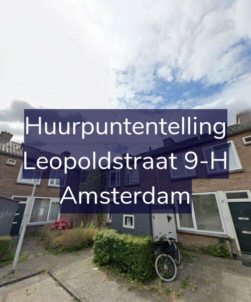Foto gevel Huurpuntentelling voor Leopoldstraat 9-H, Amsterdam