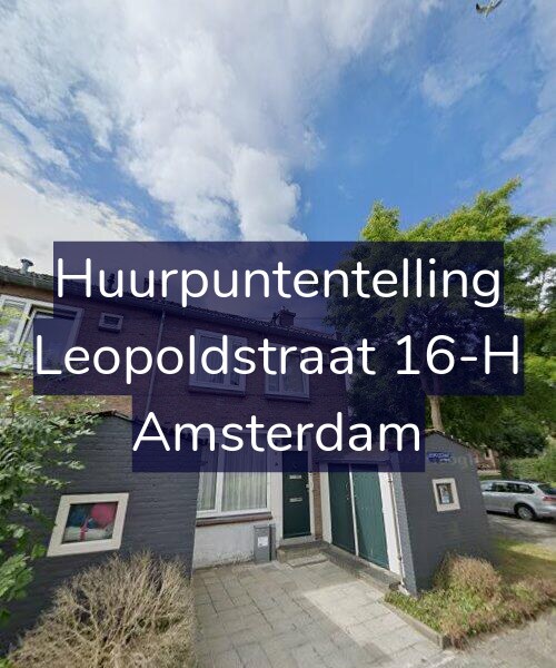Foto gevel Huurpuntentelling voor Leopoldstraat 16-H, Amsterdam
