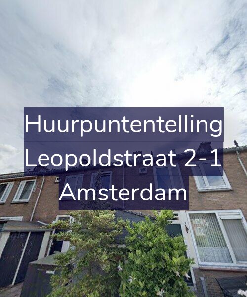 Foto gevel Huurpuntentelling voor Leopoldstraat 2-1, Amsterdam