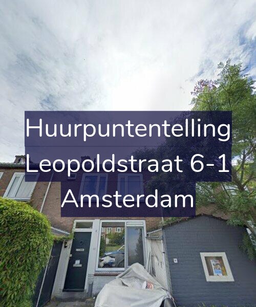 Foto gevel Huurpuntentelling voor Leopoldstraat 6-1, Amsterdam